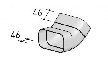 Угловой элемент 45° вертикальный Система 125